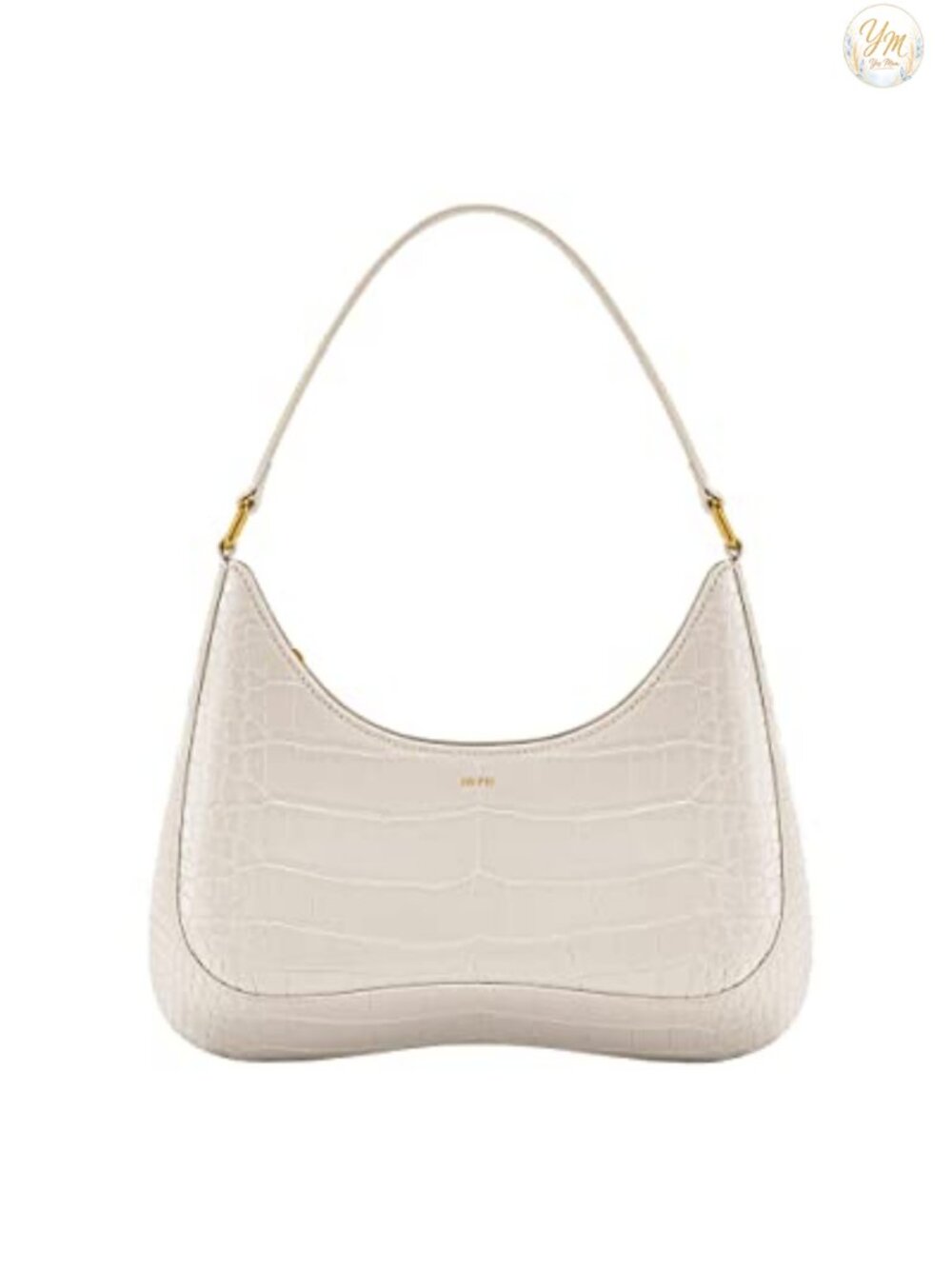 Vegan Leather Hobo Shoulder Bag Zip Closure Medium